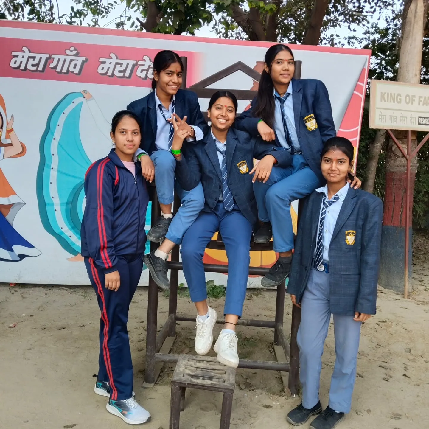 Students and staff at New Tagore Sr. Sec. School, Khewra — photograph 7