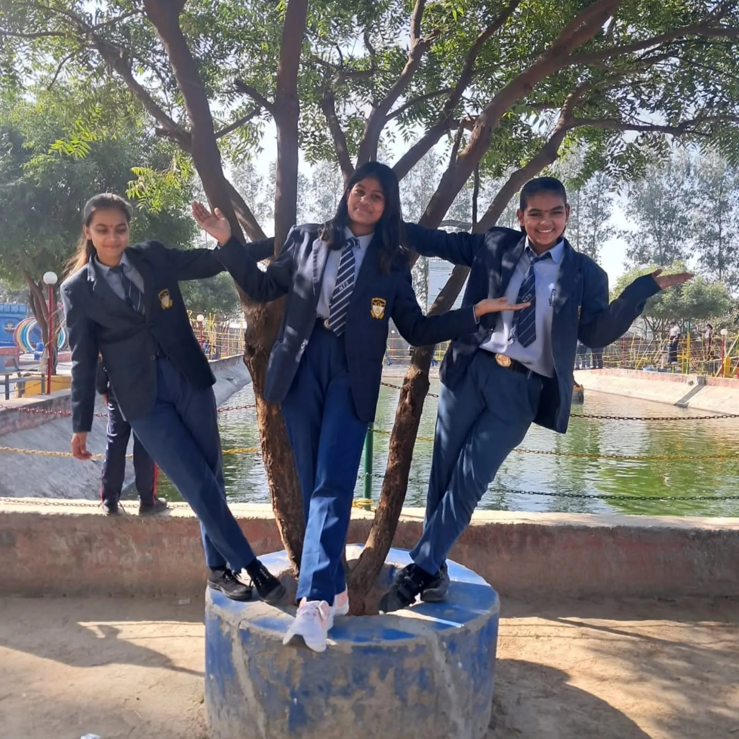 Students and staff at New Tagore Sr. Sec. School, Khewra — photograph 9