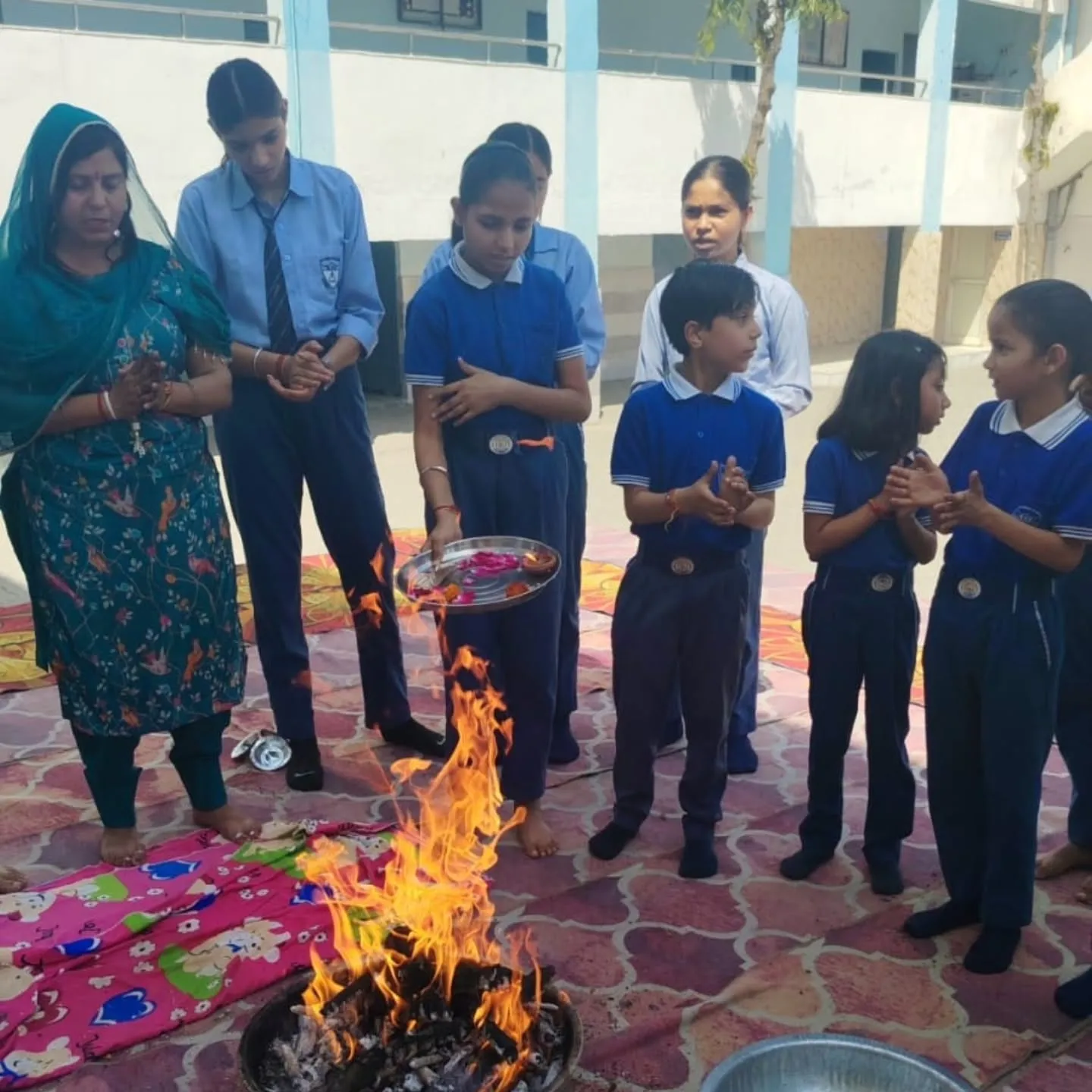 Students and staff at New Tagore Sr. Sec. School, Khewra — photograph 28
