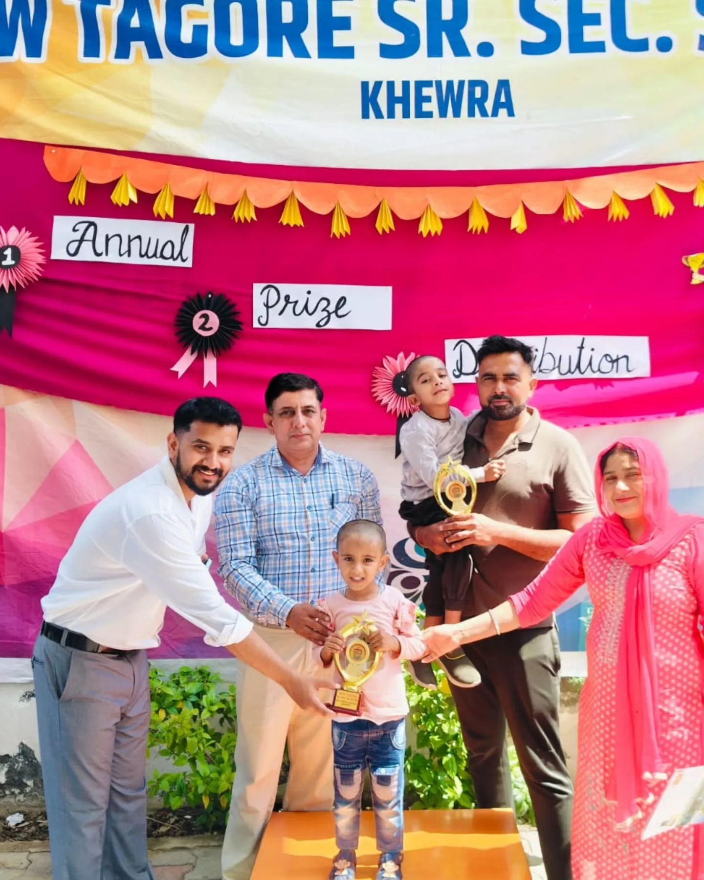Students and staff at New Tagore Sr. Sec. School, Khewra — photograph 31