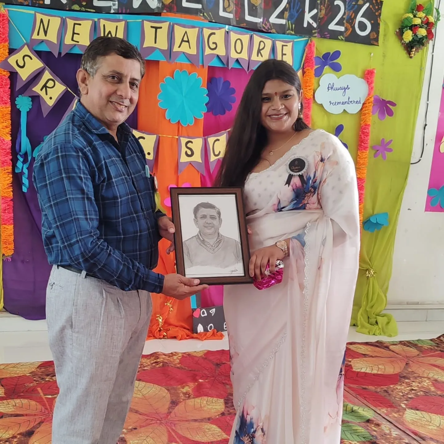 Students and staff at New Tagore Sr. Sec. School, Khewra — photograph 33