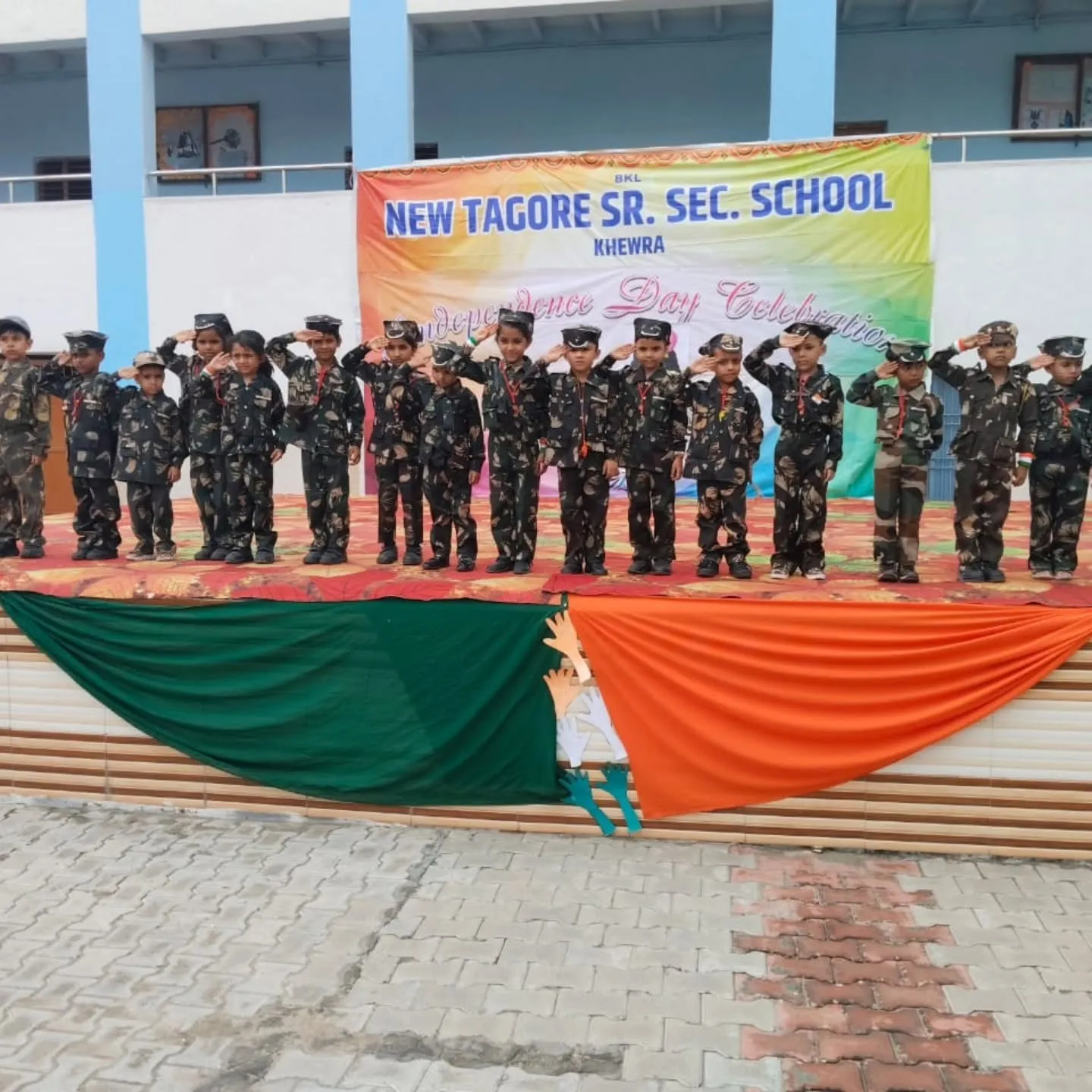 Students and staff at New Tagore Sr. Sec. School, Khewra — photograph 43